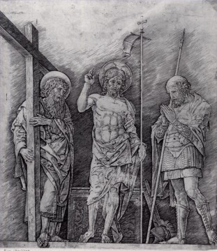 アンドレア・マンテーニャ Painting - キリストの復活 ルネサンスの画家アンドレア・マンテーニャ